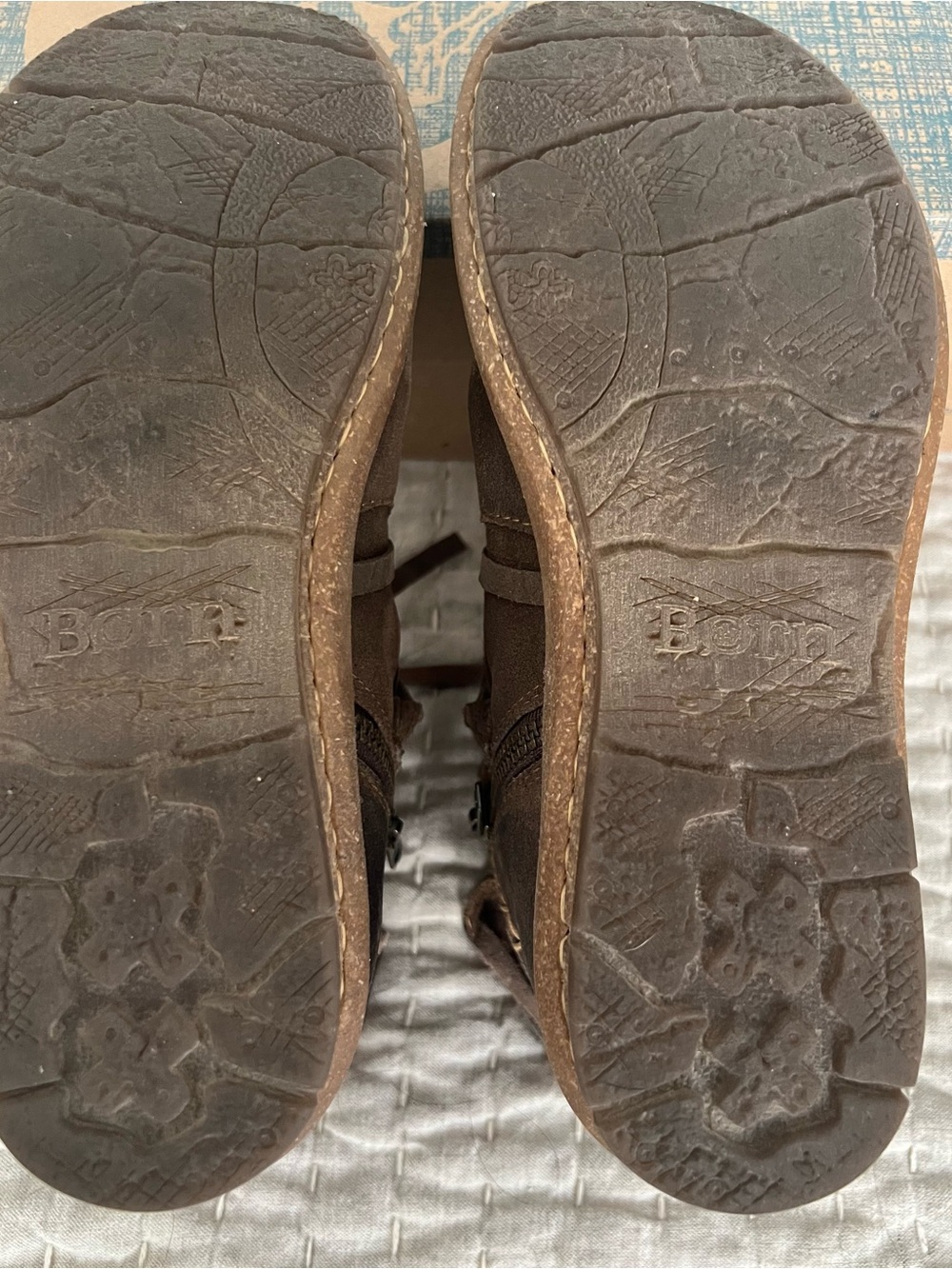 Born Tarklin Grey Booties Women’s Size 8 - Picture 6 of 9